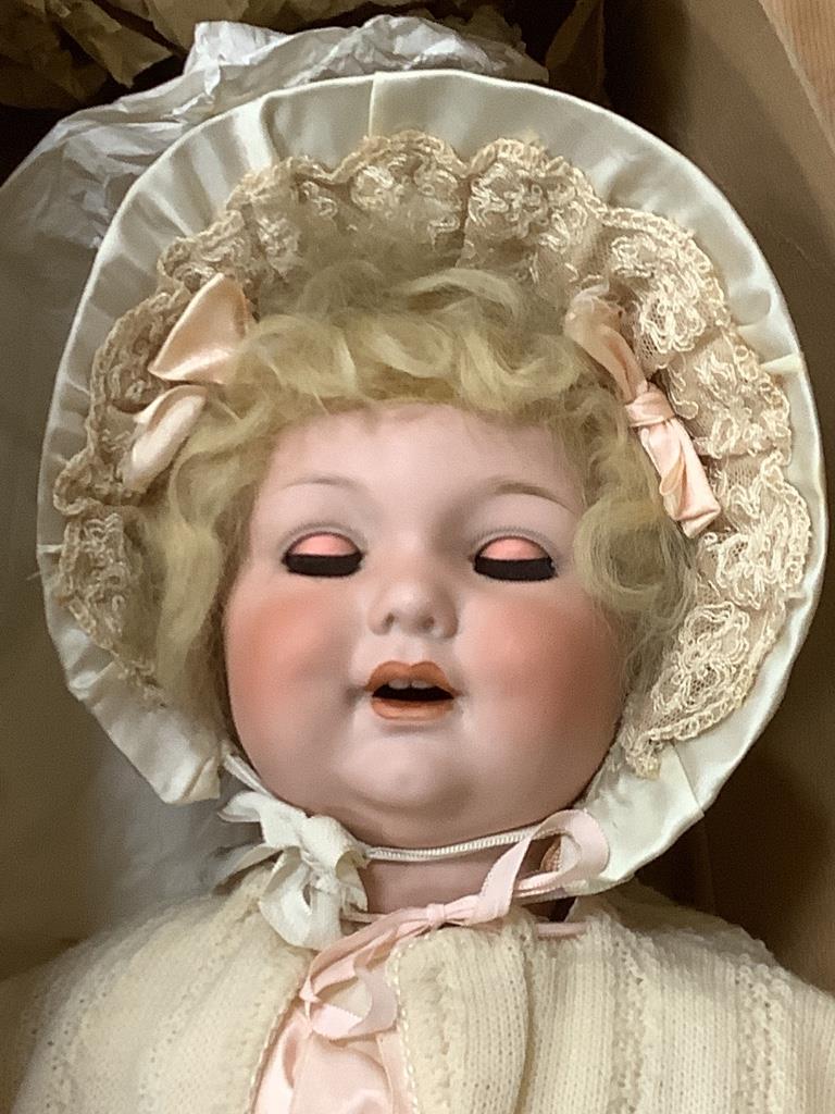 A large Armande Marseille bisque doll